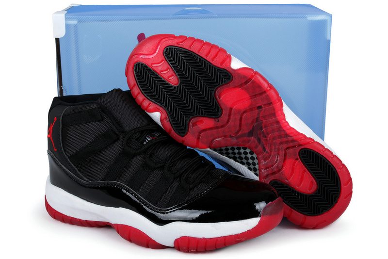 Air Jordan 11 Mens Shoes Aaa Black/White/Red Online
